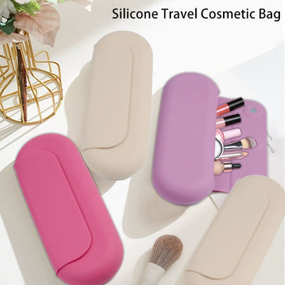 Organizzatore cosmetico di viaggio in silicone personalizzato per donne e ragazze