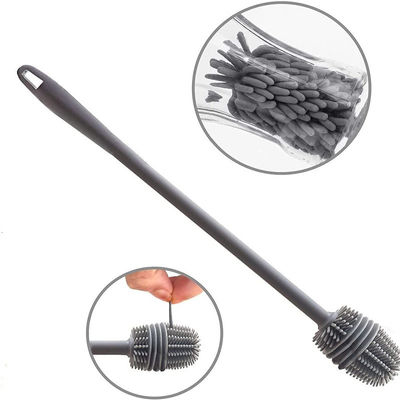 55g spazzola per bottiglie di silicone Spazzola per lavare a mano bottiglie d'acqua e oggetti di vetro