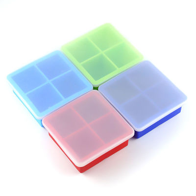Logo personalizzato 116g Bpa Free Silicone Ice Cube Tray Con Capo Forma di Forma Fornitura