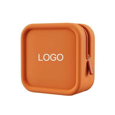 Borsa cosmetica in silicone con logo personalizzato per gioielli e organizzazione cosmetica in movimento
