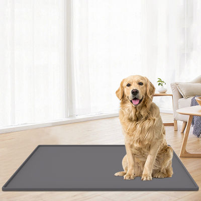 Colore personalizzato Matto per cani in silicone vassoio antiscivolo Matto impermeabile per animali da compagnia senza BPA