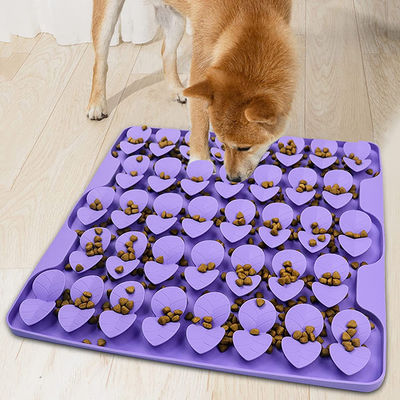 Matto di alimenti in silicone a alimentazione lenta Modello solido per cani e gatti che annusano il cuscinetto per leccare