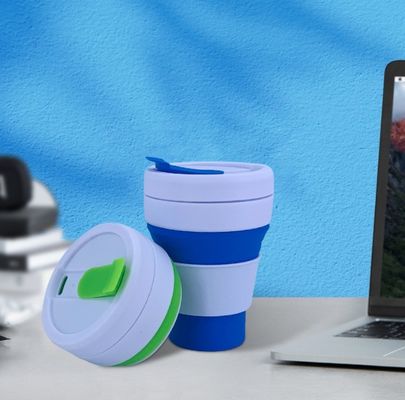 Bottina d'acqua pieghevole e portatile per eventi e tazza da caffè di tasca