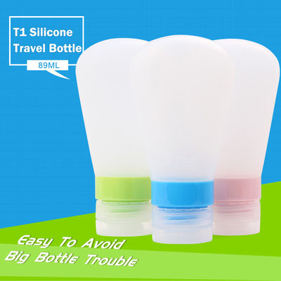 Convenient Kit bottiglia di viaggio in silicone Volume 37ml / o Personalizza 89ml campione campione gratuito