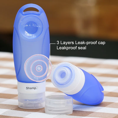 Set di flaconi da viaggio in silicone industriale a prova di perdite per la cura personale da 60 milioni di volume. Kit TB02