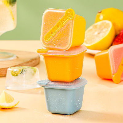 Tavolo di gelato a forma quadrata in silicone per la produzione di muffe con coperchio