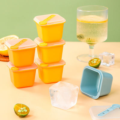 Tavolo di gelato a forma quadrata in silicone per la produzione di muffe con coperchio