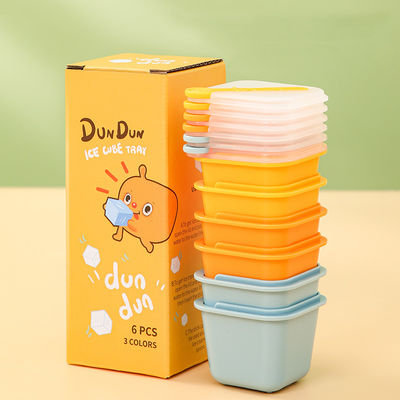 Tavolo di gelato a forma quadrata in silicone per la produzione di muffe con coperchio