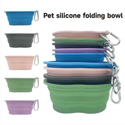 Cucina per cani da compagnia 500/1000ml Capacità Materiale di silicone portatile e ecologico
