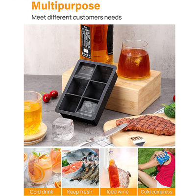 Funzione di modellazione del ghiaccio Piatto di ghiaccio in silicone piatto di ghiaccio per whisky cocktail Bourbon
