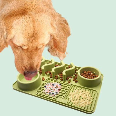 Matto da leccare in silicone per animali domestici per mangiare lentamente e allenamento anti-obesità