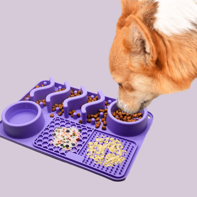 Matto da leccare in silicone per animali domestici per mangiare lentamente e allenamento anti-obesità