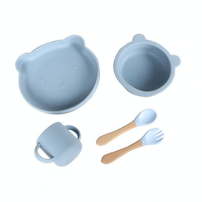 500g di silicone senza BPA per bambini e bambini, utensili da tavola con design classico