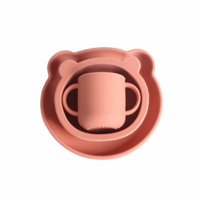 500g di silicone senza BPA per bambini e bambini, utensili da tavola con design classico