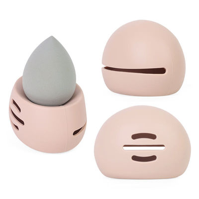 Scatola per portabicchiere per il trucco in silicone morbido per viaggi cosmetici