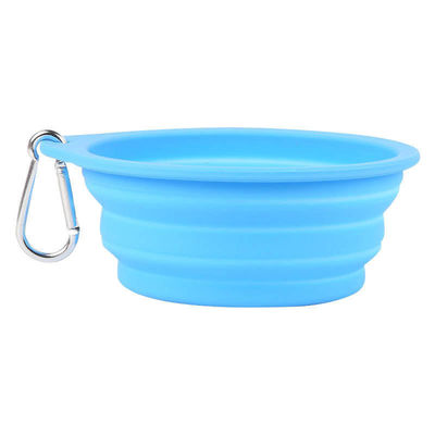 Ciotola in silicone per animali da compagnia per il cibo lento e l'acqua potabile durante le avventure all'aperto