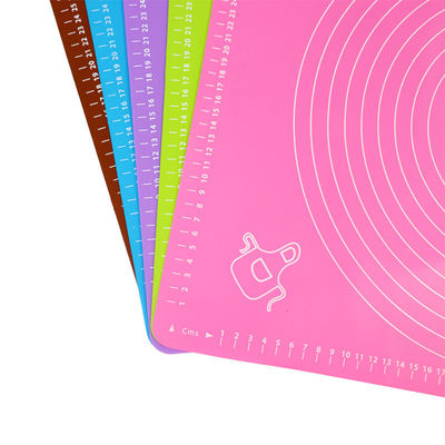Matto di pasta di magliatura in silicone di qualità alimentare al 100% per la cottura in un design antiscivolo multicolore