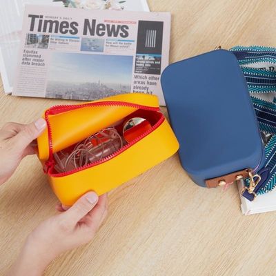 BPA-free versatile sacchetto zipper accessori organizzatore per pennelli da trucco