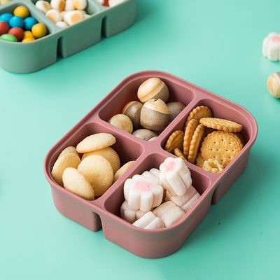 Contenitore per la conservazione di alimenti per bambini in silicone di forma rettangolare, sicuro per microonde e privo di BPA Riutilizzabile
