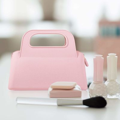 Borsa con cerniera in silicone colorata e personalizzata per la conservazione dei cosmetici e dei prodotti igienici femminili