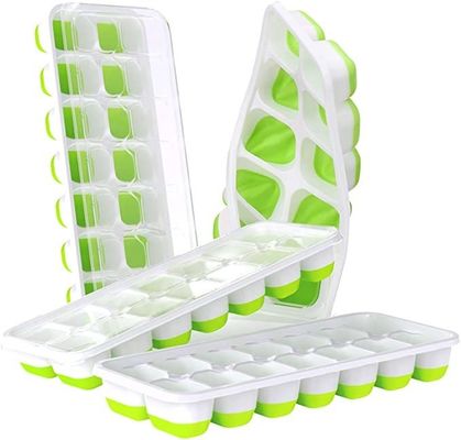 Tasti di ghiaccio flessibili e sostenibili da 4 confezioni per il vostro congelatore