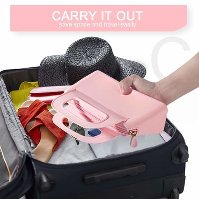 Borsa con cerniera in silicone colorata e personalizzata per la conservazione dei cosmetici e dei prodotti igienici femminili