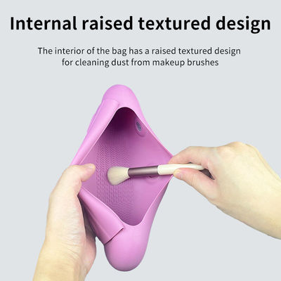 Organizzatore cosmetico di viaggio in silicone personalizzato per donne e ragazze