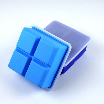 Logo personalizzato 116g Bpa Free Silicone Ice Cube Tray Con Capo Forma di Forma Fornitura