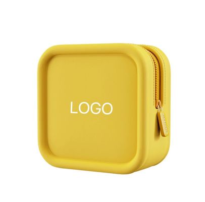 Borsa cosmetica in silicone con logo personalizzato per gioielli e organizzazione cosmetica in movimento
