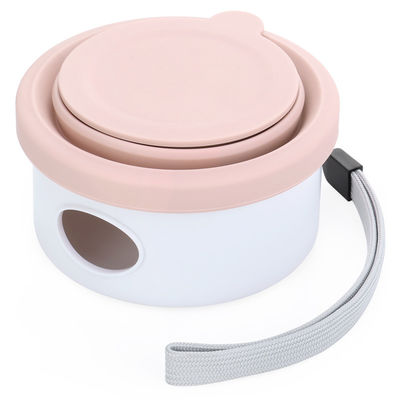 Cucina per cani da viaggio all'aperto 3 in 1 vaschetta pieghevole per animali domestici con coperchio e design pieghevole