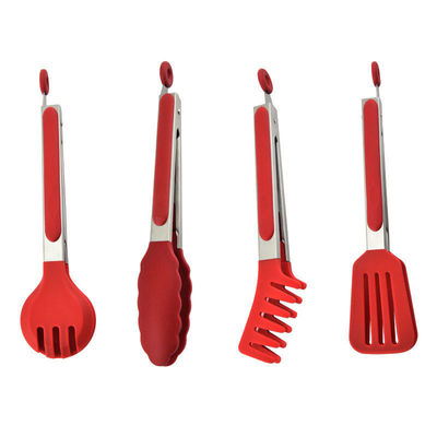 Home Cucina Apparecchi da ristorante Cucina Tong Set per BBQ Insalate e barbecue bistecca 3 pezzi