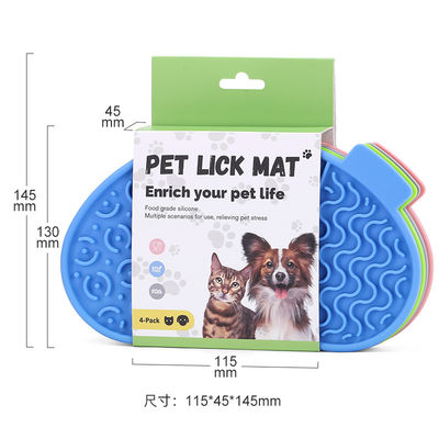 Giocattolo da puzzle personalizzato 3 in 1 per animali domestici per alleviare l' ansia Non scivoloso BPA Free Food Grade Lick Mat