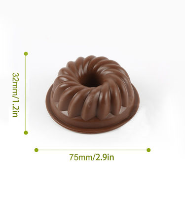Stampi di pentole di ciambelle in silicone non appiccicoso ideali per la cottura e immagazzinati in varie forme