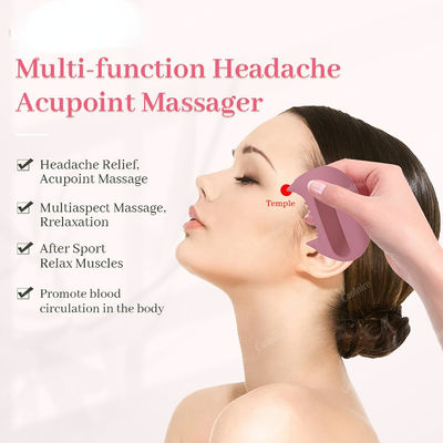 Strumento di massaggio in silicone per il collo per i meridiani chiave Massaggio con spazzolatura e massaggio con punto di acupuntura del viso