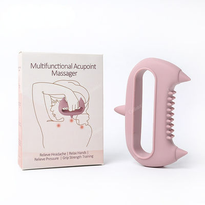 Strumento di massaggio in silicone per il collo per i meridiani chiave Massaggio con spazzolatura e massaggio con punto di acupuntura del viso