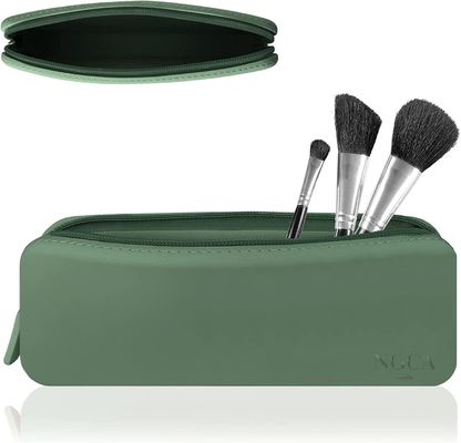 Organizzatore di articoli essenziali per il viaggio Bagno di trucco in silicone da donna di design flessibile impermeabile