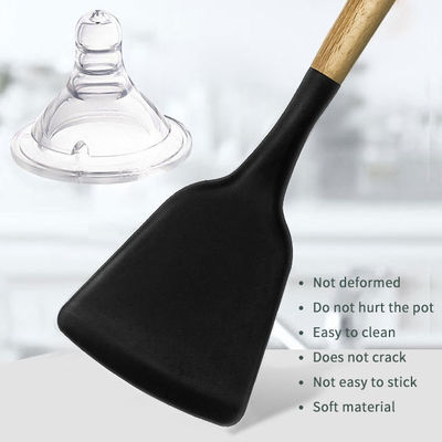 24 pezzi di manico di legno antiaderente di silicone Kitchen Gadget Set con opzioni personalizzate