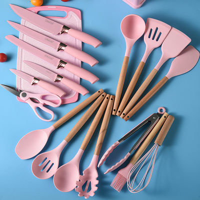 19 Pcs Non Stick Silicone utensili da cucina Set durevoli utensili da cucina per la vostra cucina