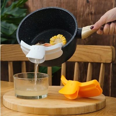 Funnel deflettore a bocca rotonda Silicone anti-versamento Palline di scarico a foglia di pappagallo per gadget da cucina