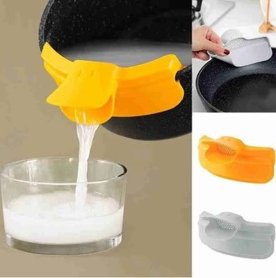 Funnel deflettore a bocca rotonda Silicone anti-versamento Palline di scarico a foglia di pappagallo per gadget da cucina