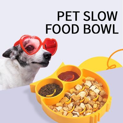 Tazza di aspirazione di tappeto da leccare per gatti Pet Slow Feeding Bowl per anti soffocamento e posizione fissa