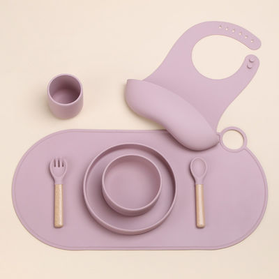 Moderno design cervicale rotonda silicone placemat per la tavola da pranzo per bambini OEM / ODM Benvenuto