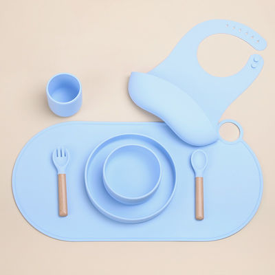 Moderno design cervicale rotonda silicone placemat per la tavola da pranzo per bambini OEM / ODM Benvenuto