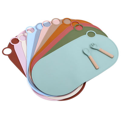 Moderno design cervicale rotonda silicone placemat per la tavola da pranzo per bambini OEM / ODM Benvenuto