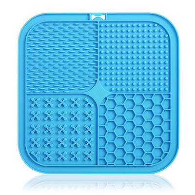 Matto per leccare gli animali da compagnia in silicone con tazze di aspirazione Perfetto per le ciotole per cani e per il bagno