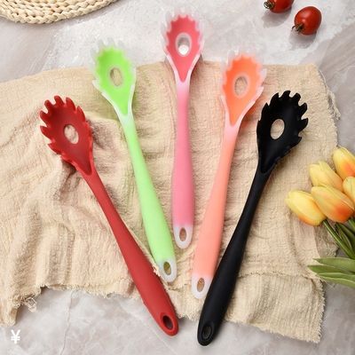 Cucchiaio di pasta in silicone portatile antiaderente per cucinare utensili da cucina ecologici