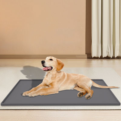 Colore personalizzato Matto per cani in silicone vassoio antiscivolo Matto impermeabile per animali da compagnia senza BPA