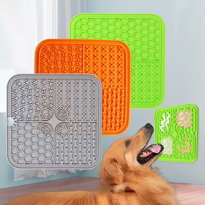 Matto da leccare in silicone da 20*20 cm con ventosa e design sostenibile