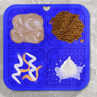 Matto da leccare in silicone da 20*20 cm con ventosa e design sostenibile