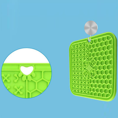 Matto da leccare in silicone da 20*20 cm con ventosa e design sostenibile
